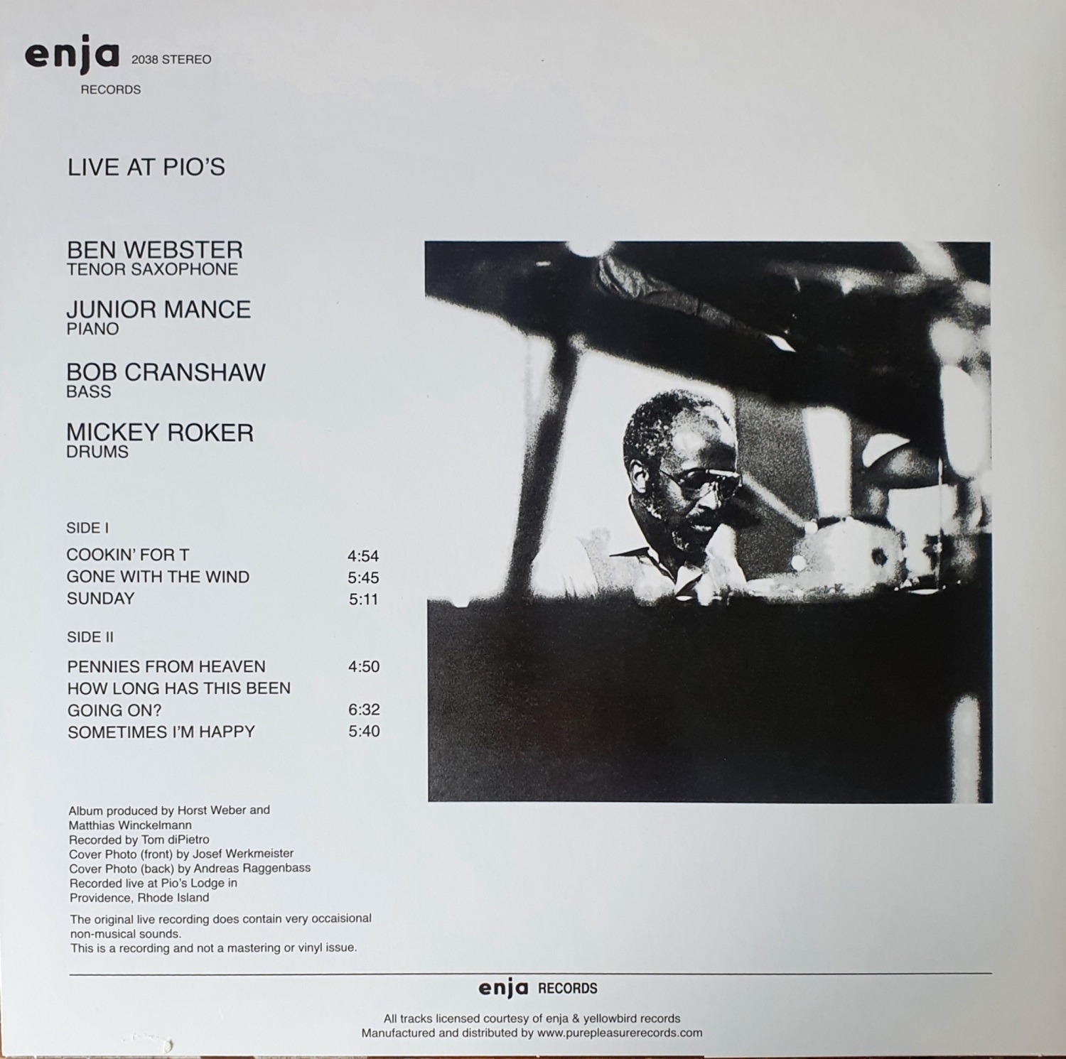 Ben Webster - Live At Pio's – Image 2